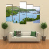 Antigua, Caribbean islands, English Harbour view with yachts Multi panel canvas wall art