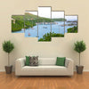 Antigua, Caribbean islands, English Harbour view with yachts Multi panel canvas wall art