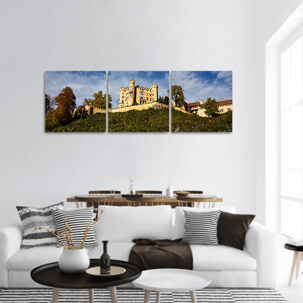 Castle, Schloss Hohenschwangau - Fussen Panoramic canvas Wall Art