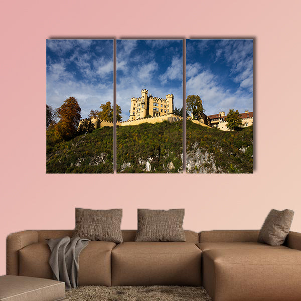 Castle with Cloudy Sky, Schloss Hohenschwangau, Germany wall art