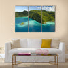 Aerial Shot of Micronesian Islands multi panel canvas wall art