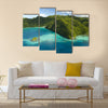 Aerial Shot of Micronesian Islands multi panel canvas wall art