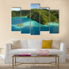 Aerial Shot of Micronesian Islands multi panel canvas wall art