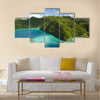 Aerial Shot of Micronesian Islands multi panel canvas wall art