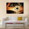 Vintage wooden aircraft propeller and engine cylinders multi panel canvas wall art