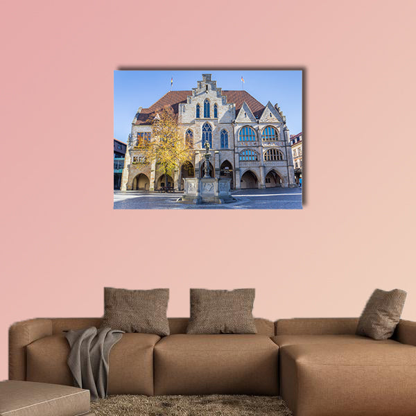 City hall building at the market square of Hildesheim, Germany wall art