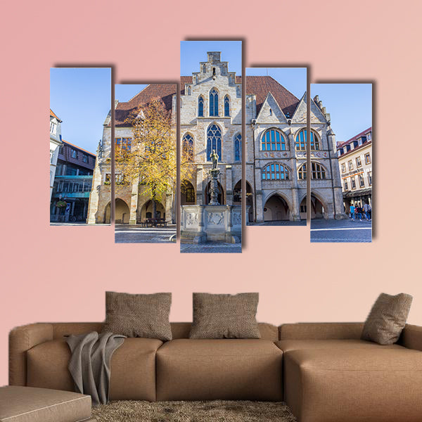 City hall building at the market square of Hildesheim, Germany wall art