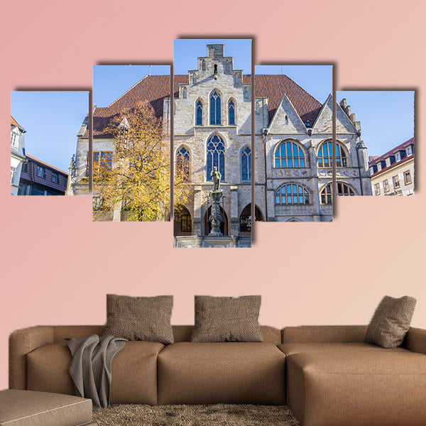 City hall building at the market square of Hildesheim, Germany wall art