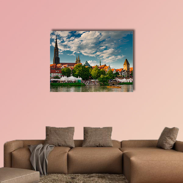 Ulm at the Danube multi panel canvas wall art