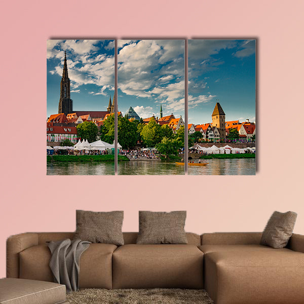 Ulm at the Danube multi panel canvas wall art