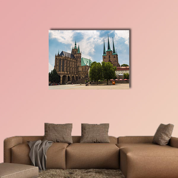 The Erfurt Cathedral in a beautiful summer day, Germany wall art