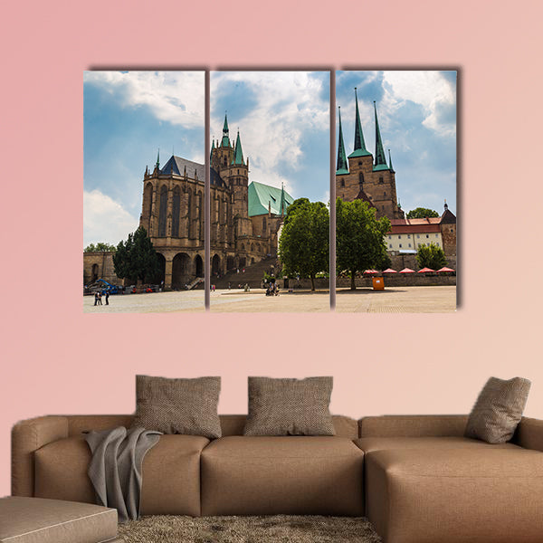 The Erfurt Cathedral in a beautiful summer day, Germany wall art