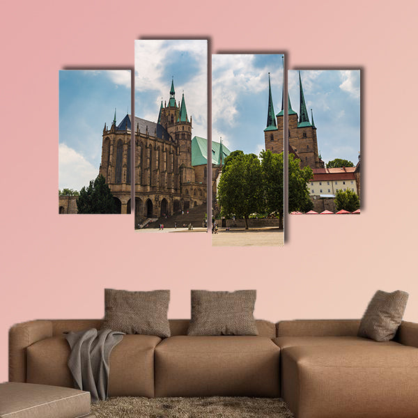The Erfurt Cathedral in a beautiful summer day, Germany wall art