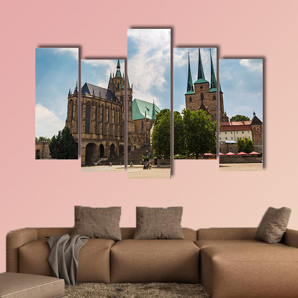 The Erfurt Cathedral in a beautiful summer day, Germany wall art