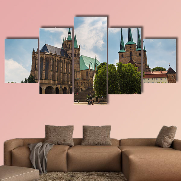 The Erfurt Cathedral in a beautiful summer day, Germany wall art