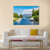 Fort Augustus and Loch Ness Lake in Scotland multi panel canvas wall art