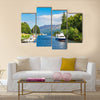 Fort Augustus and Loch Ness Lake in Scotland multi panel canvas wall art