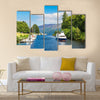 Fort Augustus and Loch Ness Lake in Scotland multi panel canvas wall art