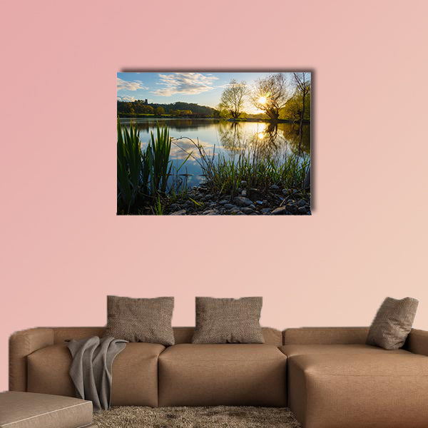 Sunset at Kemnade multi panel canvas wall art