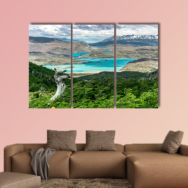 Hiking to Britanico Multi panel canvas wall art
