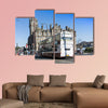 Street view of Historic Old Town Houses in Edinburgh multi panel canvas wall art