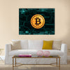 cryptocurrency bitcoin multi panel canvas wall art