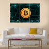 cryptocurrency bitcoin multi panel canvas wall art