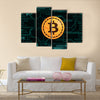 cryptocurrency bitcoin multi panel canvas wall art