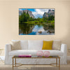 Beautiful art of Yosemite valley view Multi Panel Canvas Wall Art