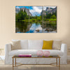 Beautiful art of Yosemite valley view Multi Panel Canvas Wall Art