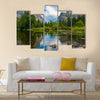 Beautiful art of Yosemite valley view Multi Panel Canvas Wall Art