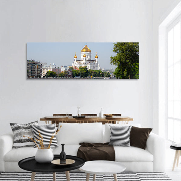 Russia Moscow Mosque Panoramic canvas Wall Art