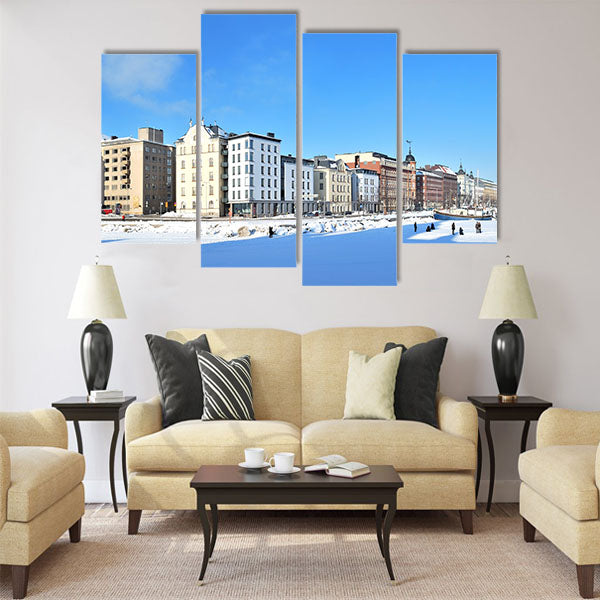 North Quay in a sunny winter day Multi panel canvas wall art
