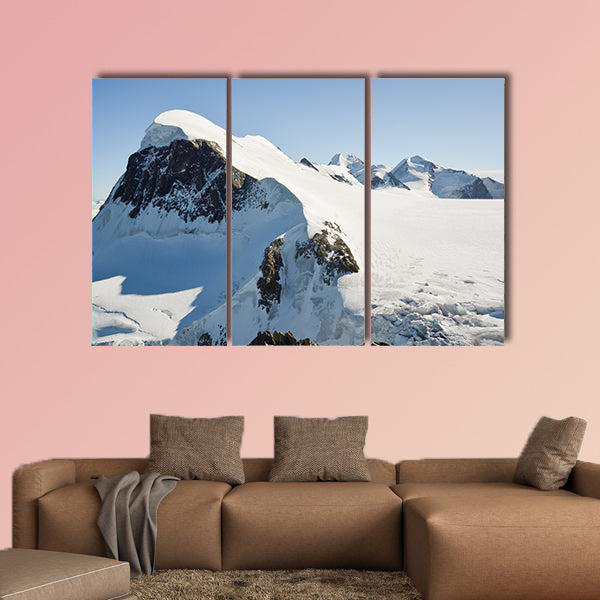View on Breithorn from Klein Matterhorn multi panel canvas wall art
