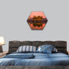 Sunset at Golden Temple, Amritsar, India hexagonal canvas wall art