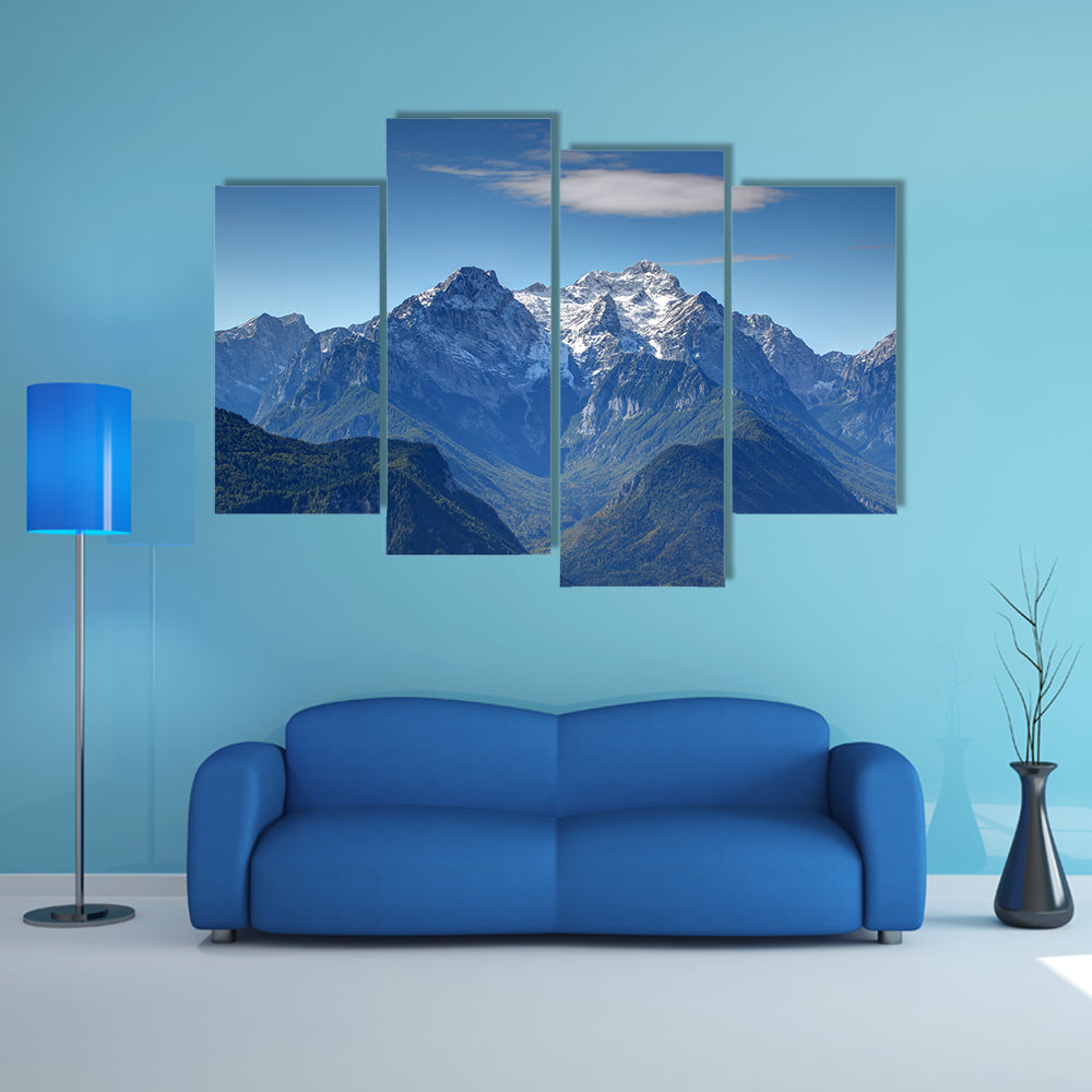 The snowy Triglav peak, highest point of Slovenia, canvas wall art