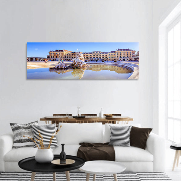 Palace Garden of Schonbrunn, Vienna, Austria Panoramic canvas Wall Art