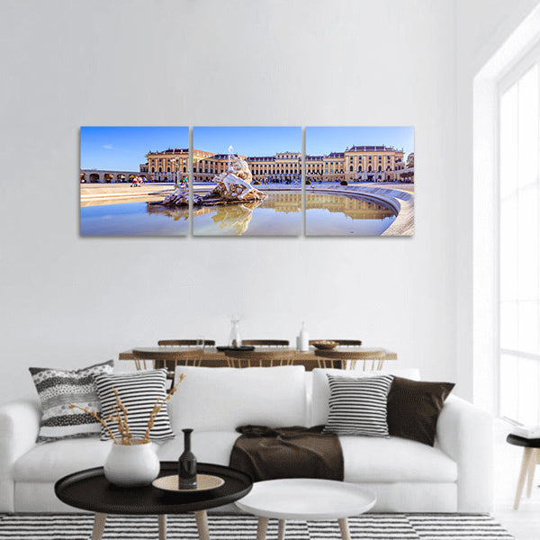 Palace Garden of Schonbrunn, Vienna, Austria Panoramic canvas Wall Art