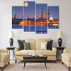 Quay of Daugava river in Riga, Latvia Multi panel canvas wall art