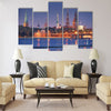 Quay of Daugava river in Riga, Latvia Multi panel canvas wall art