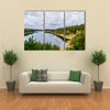 The Beauty Of The Country, Lake And River In Forest On A Hot Summer Day Multi Panel Canvas Wall Art