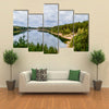 The Beauty Of The Country, Lake And River In Forest On A Hot Summer Day Multi Panel Canvas Wall Art