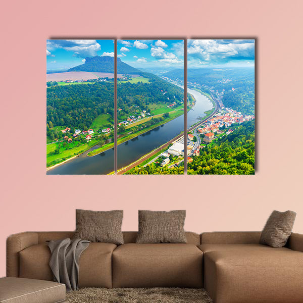 The German villages of Halbestadt and Ebenhayt, as well in canvas wall art