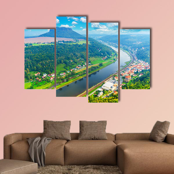 The German villages of Halbestadt and Ebenhayt, as well in canvas wall art