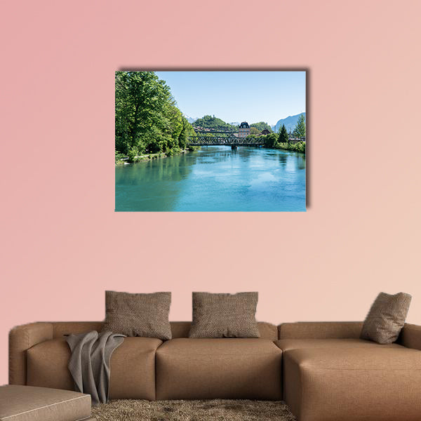 Interlaken, Switzerland, Scenery of Brienz Lake multi panel canvas wall art