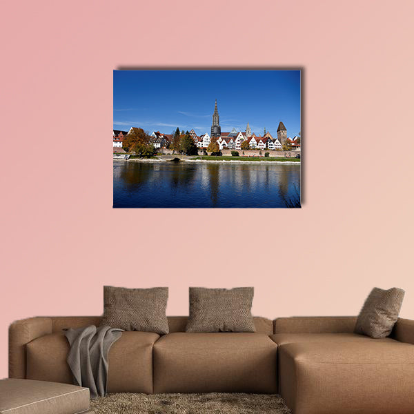 Ulm, cityscape, city, Muenster, tower, river, Danube, wall art