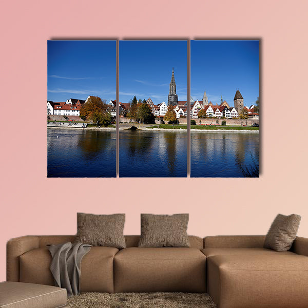 Ulm, cityscape, city, Muenster, tower, river, Danube, wall art