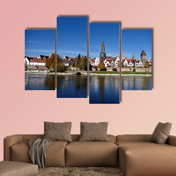 Ulm, cityscape, city, Muenster, tower, river, Danube, wall art
