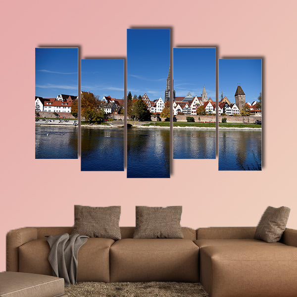 Ulm, cityscape, city, Muenster, tower, river, Danube, wall art