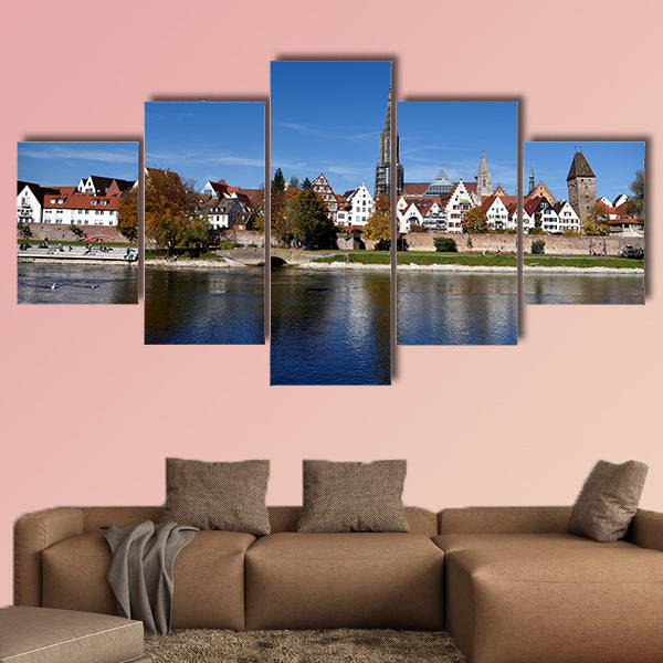 Ulm, cityscape, city, Muenster, tower, river, Danube, wall art